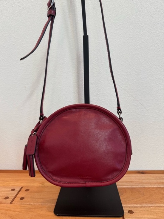 Coach Handbags - Coach Vintage Legacy Dark Red Canteen Crossbody Bag
